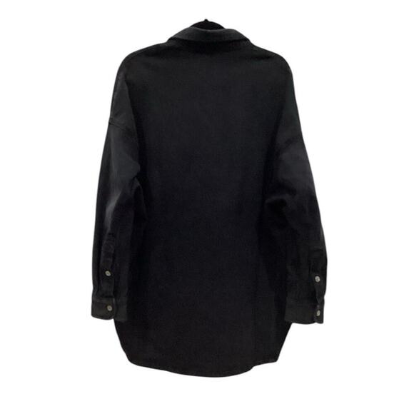 Frank & Eileen McLoughlin Utility Jacket Italian Dream Denim In Black Size Small - Picture 14 of 15